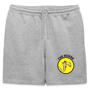 The Bosse I - Short de survêtement homme premium - gris chiné - Devant - AI Model Male 178 light (178cm)