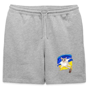 Mignon planeur à sucre avec drapeau ukrainien - Short de survêtement homme premium - gris chiné - Devant - AI Model Male 178 light (178cm)
