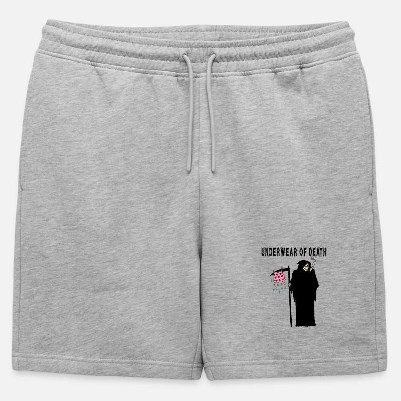 Die Unterhose des Todes - Männer Premium Organic Sweatshorts - Grau meliert