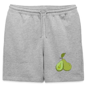 Illustration artistique de poire - Short de survêtement homme premium - gris chiné - Devant - AI Model Male 178 light (178cm)