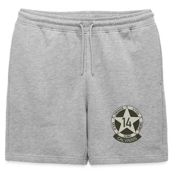 Insigne Militaire Calvados 14 - Short de survêtement homme premium - gris chiné - Devant - AI Model Male 178 light (178cm)