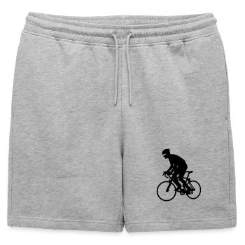 Coureur - Short de survêtement homme premium - gris chiné - Devant - AI Model Male 178 light (178cm)
