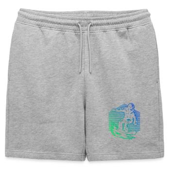 Ambiances snowboard pour snowboard - Short de survêtement homme premium - gris chiné - Devant - AI Model Male 178 light (178cm)