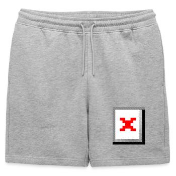 Missing Image – File Not Found - Mens' Premium Organic Sweatshorts - heather grey - Front - AI Model Male 178 light (178cm)