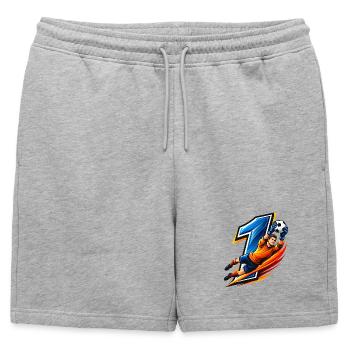 Maillot de gardien numéro 1 Gardien Football - Short de survêtement homme premium - gris chiné - Devant - AI Model Male 178 light (178cm)
