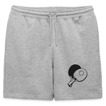 Tennis de table - Short de survêtement homme premium - gris chiné - Devant - AI Model Male 178 light (178cm)