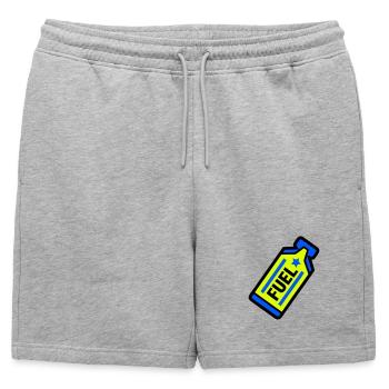 Sports d’endurance au gel énergétique Fuel Energy - Short de survêtement homme premium - gris chiné - Devant - AI Model Male 178 light (178cm)