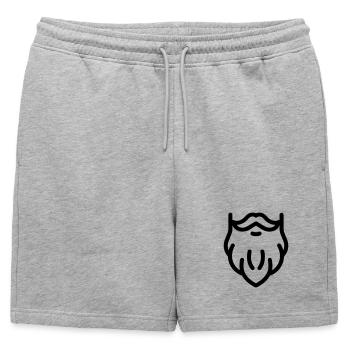 barbe - Short de survêtement homme premium - gris chiné - Devant - AI Model Male 178 light (178cm)