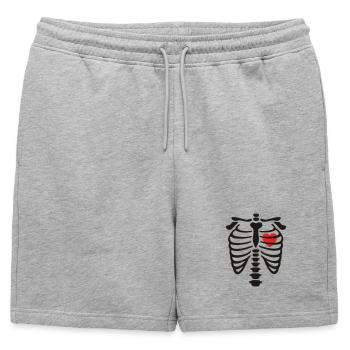 Till Death Do Us partie - Short de survêtement homme premium - gris chiné - Devant - AI Model Male 178 light (178cm)