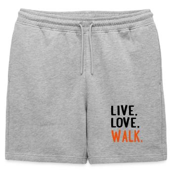 6254398 115202571 walk - Short de survêtement homme premium - gris chiné - Devant - AI Model Male 178 light (178cm)
