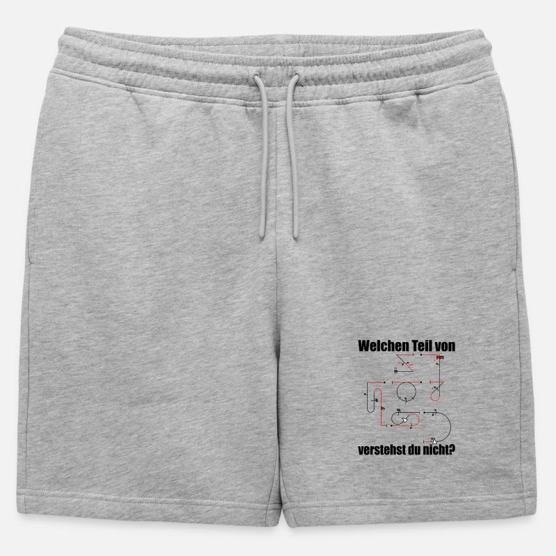Aresti Symbole Kunstflug Programm Modellpilot - Männer Premium Organic Sweatshorts - Grau meliert