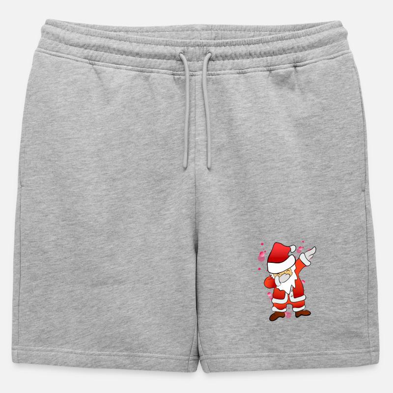 Dabbing Nicholas - Mens' Premium Organic Sweatshorts - heather grey
