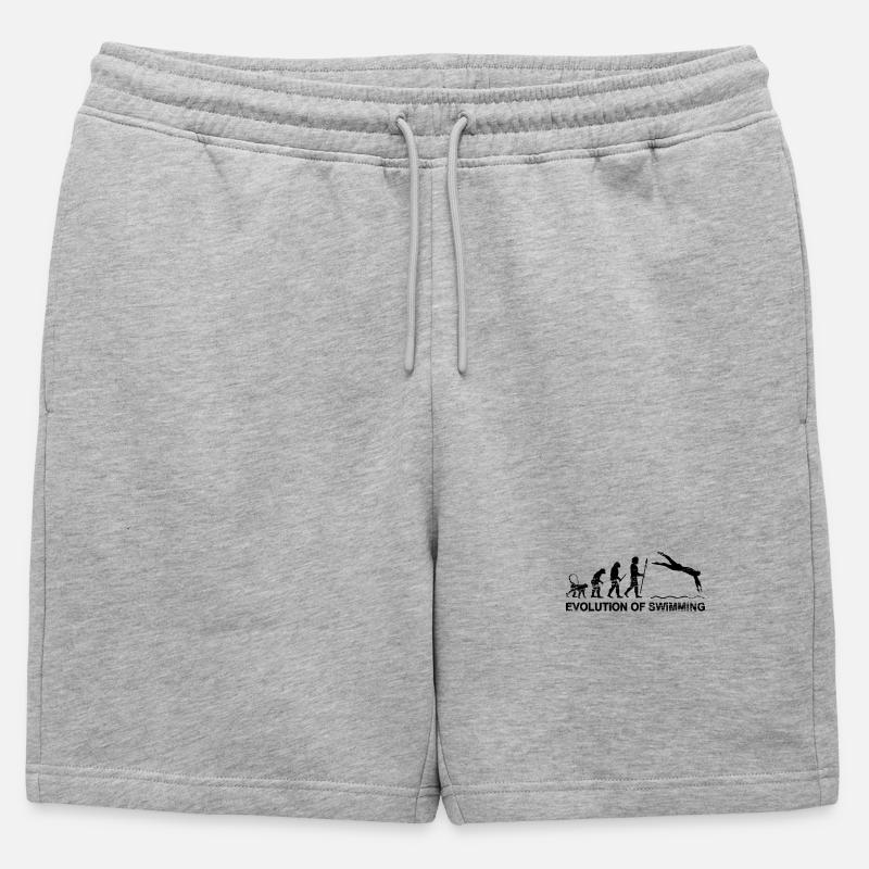 Float Evolution - Mens' Premium Organic Sweatshorts - heather grey