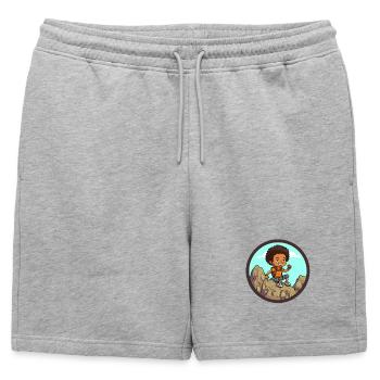 Afro Black Kid Young Girl Empowerment Girl - Short de survêtement homme premium - gris chiné - Devant - AI Model Male 178 light (178cm)