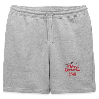 Noël, noël, noël, noël, noël, noël, noël, noël, - Short de survêtement homme premium - gris chiné - Devant - AI Model Male 178 light (178cm)