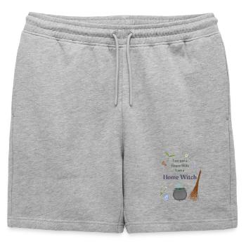 Je ne suis pas une femme au foyer, je suis une sorcière au foyer - Short de survêtement homme premium - gris chiné - Devant - AI Model Male 178 light (178cm)