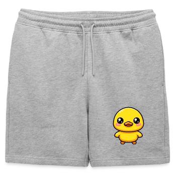 Caneton Canard Canard Canard - Short de survêtement homme premium - gris chiné - Devant - AI Model Male 178 light (178cm)
