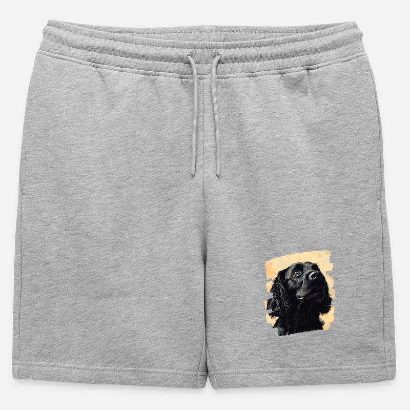 Cocker Spaniel - Männer Premium Organic Sweatshorts - Grau meliert