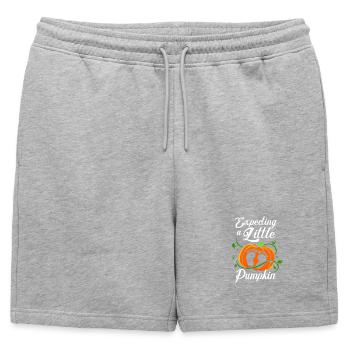 Gender Reveal Halloween Dad-to-be - Mens' Premium Organic Sweatshorts - heather grey - Front - AI Model Male 178 light (178cm)