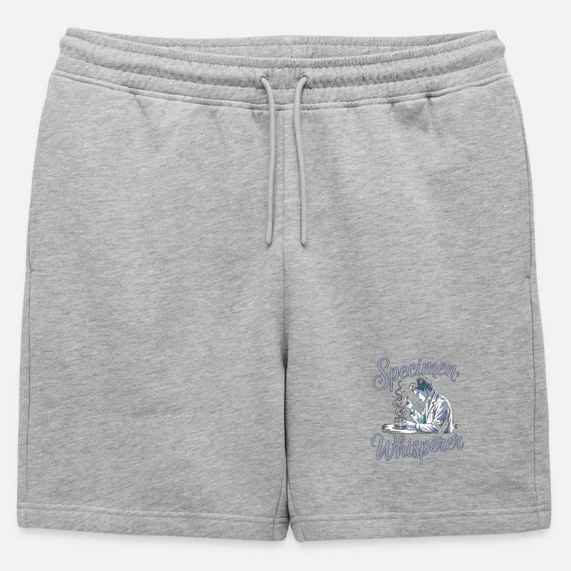 Lab Technician Specimen Whisperer Phlebotomist - Männer Premium Organic Sweatshorts - Grau meliert