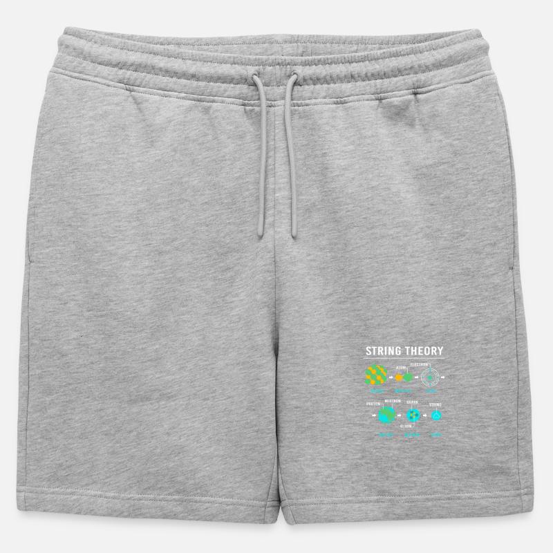 Quantenphysik Quanten Physik Quantensprung - Männer Premium Organic Sweatshorts - Grau meliert