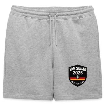 Équipe de fans championne du monde 2026, Allemagne Football - Short de survêtement homme premium - gris chiné - Devant - AI Model Male 178 light (178cm)