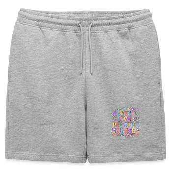 Infirmier pédiatrique Niveau patience Infirmier pédiatrique Infirmier infirmier pédiatrique - Short de survêtement homme premium - gris chiné - Devant - AI Model Male 178 light (178cm)