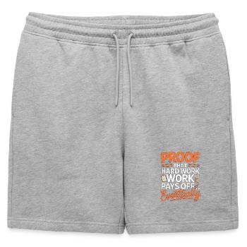 Nurse Practitioner Proof That Hard Work Nursing - Mens' Premium Organic Sweatshorts - heather grey - Front - AI Model Male 178 light (178cm)