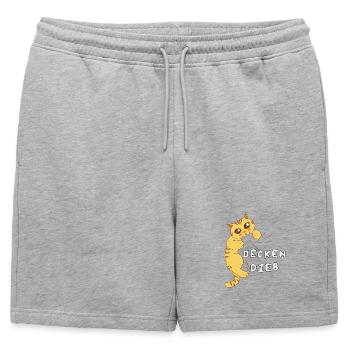 Favorite Blanket Thief Official Sleep Shirt - Mens' Premium Organic Sweatshorts - heather grey - Front - AI Model Male 178 light (178cm)