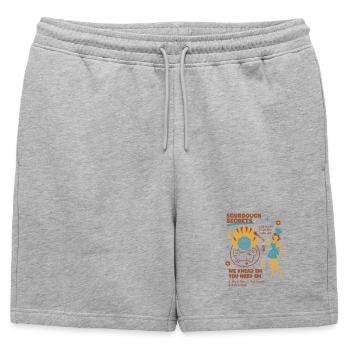 Pain pâtissier Secrets Pain Pain Baker Pain Pain - Short de survêtement homme premium - gris chiné - Devant - AI Model Male 178 light (178cm)