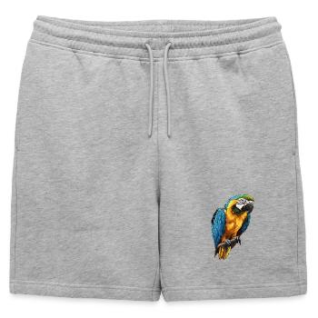 L’ère de l’ara - Short de survêtement homme premium - gris chiné - Devant - AI Model Male 178 light (178cm)