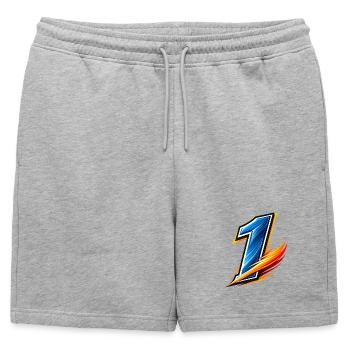 Numéro 1 Maillot de football Numéro de sport - Short de survêtement homme premium - gris chiné - Devant - AI Model Male 178 light (178cm)