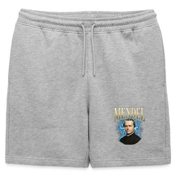 Gregor Mendel Donner - Short de survêtement homme premium - gris chiné - Devant - AI Model Male 178 light (178cm)