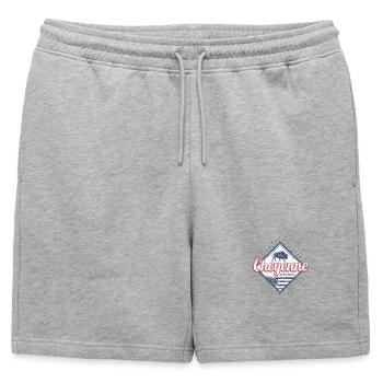 Cheyenne, a town in Wyoming, United States, United States - Mens' Premium Organic Sweatshorts - heather grey - Front - AI Model Male 178 light (178cm)