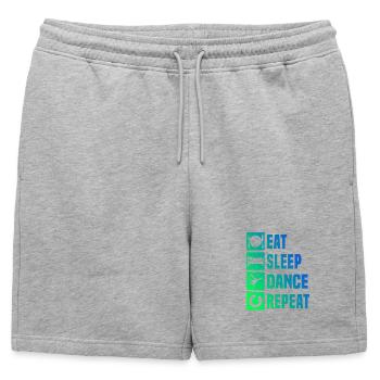 Gift idea for a breakdancer with street dance - Mens' Premium Organic Sweatshorts - heather grey - Front - AI Model Male 178 light (178cm)