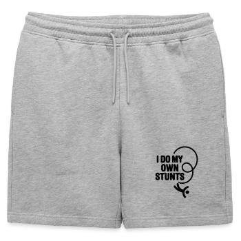 Je fais mes propres cascades, saut à l’élastique, saut à l’élastique - Short de survêtement homme premium - gris chiné - Devant - AI Model Male 178 light (178cm)