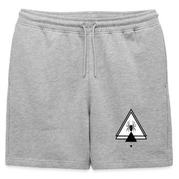 Spider - Mens' Premium Organic Sweatshorts - heather grey - Front - AI Model Male 178 light (178cm)