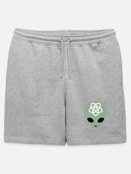 Geometric Alien Mindscape - Mens' Premium Organic Sweatshorts - heather grey