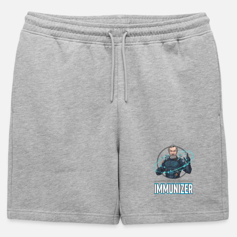 Pasteur Immunizer Armor - Mens' Premium Organic Sweatshorts - heather grey