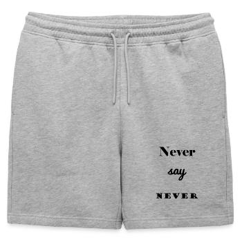MESSAGE. CITATIONS. CITATIONS. HUMOUR. DRÔLE. PAPA - Short de survêtement homme premium - gris chiné - Devant - AI Model Male 178 light (178cm)