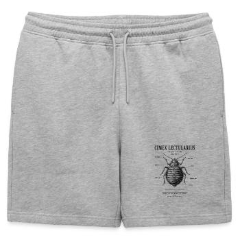 Punaise de lit – Microfaune domestique n° 02 - Short de survêtement homme premium - gris chiné - Devant - AI Model Male 178 light (178cm)