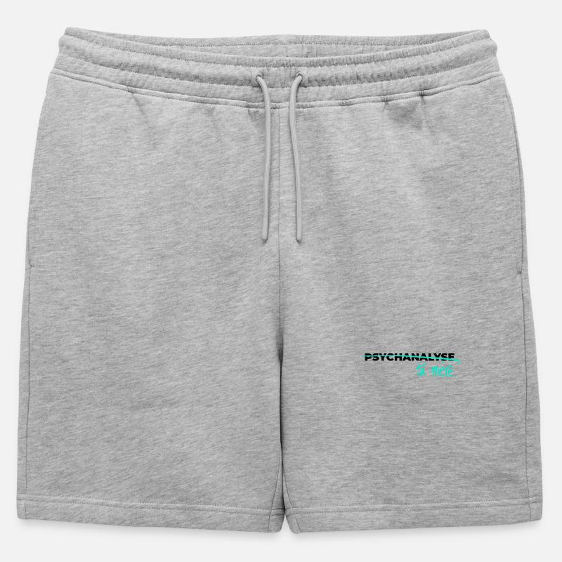 Psychoanalysiere deine Mutter - Männer Premium Organic Sweatshorts - Grau meliert