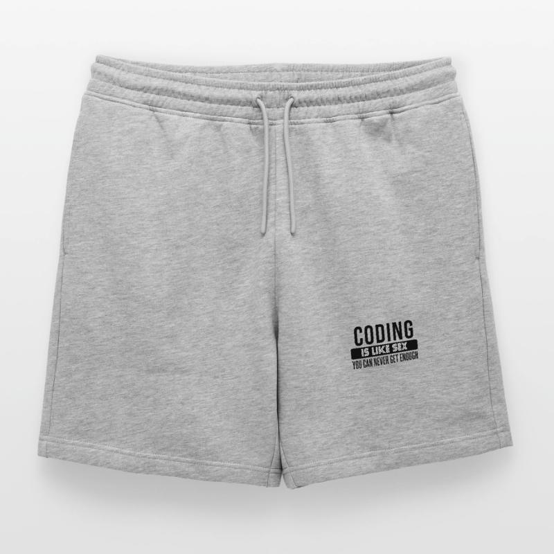 Coding Statement – Provocative Developer Design Mens' Premium Organic Sweatshorts