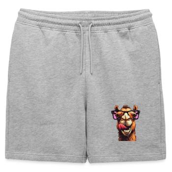 Chameau - Short de survêtement homme premium - gris chiné - Devant - AI Model Male 178 light (178cm)