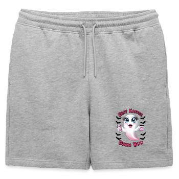 Spiritueux sucré au café - Short de survêtement homme premium - gris chiné - Devant - AI Model Male 178 light (178cm)