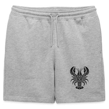 Homard Tribal - Short de survêtement homme premium - gris chiné - Devant - AI Model Male 178 light (178cm)