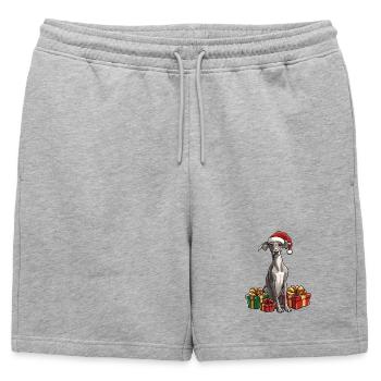Cadeaux de Noël pour chiens lévriers - Short de survêtement homme premium - gris chiné - Devant - AI Model Male 178 light (178cm)