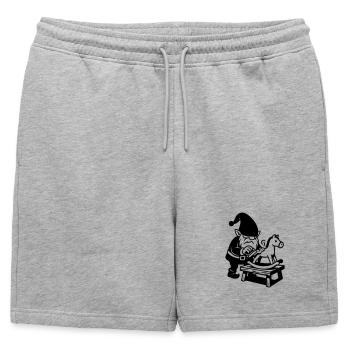 Imp Cheval de Balancement - Short de survêtement homme premium - gris chiné - Devant - AI Model Male 178 light (178cm)