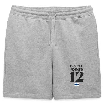 Douze Points 12 Drapeau Finlande Eurovision - Short de survêtement homme premium - gris chiné - Devant - AI Model Male 178 light (178cm)