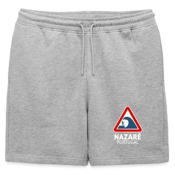 Nazaré (foncé) - Short de survêtement homme premium - gris chiné - Devant - AI Model Male 178 light (178cm)